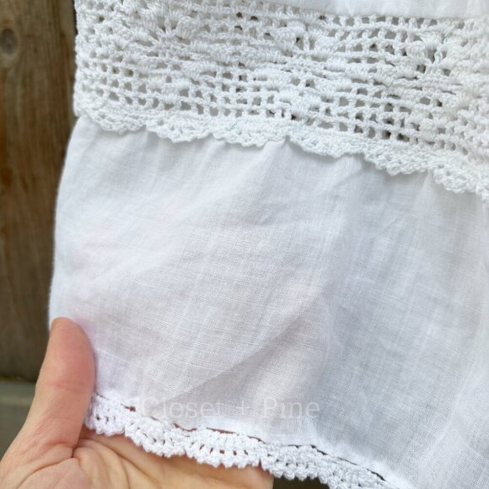 Doen Modeira Dress in Salt White Size Small Crochet Maxi Midi Dress Boho - Picture 10 of 16